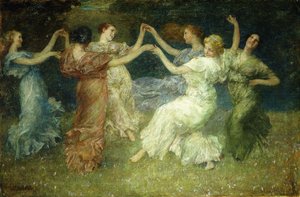 Los bailarines (óleo sobre lienzo)