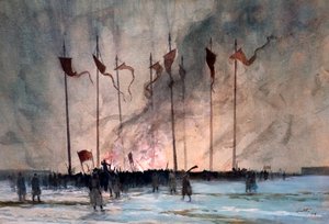 Entierro de las víctimas de la Revolución Rusa por Lintott de Edward Barnard Lintott