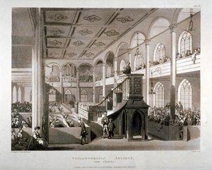 Capilla de la Institución de la Sociedad Filantrópica, London Road, Southwark, Londres, 1809 de Edward Blackburn