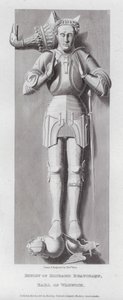 Efigie de Richard Beauchamp, Conde de Warwick (grabado) de Edward Blore