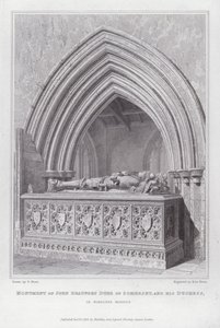 Monumento de John Beaufort Duque de Somerset, y su Duquesa, en Wimborne Minster de Edward Blore