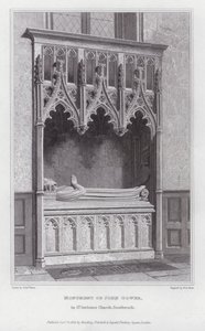 Monumento de John Gower, en la Iglesia de St Saviours, Southwark de Edward Blore