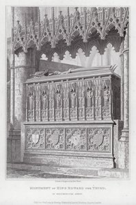 Monumento del Rey Eduardo III, en la Abadía de Westminster de Edward Blore