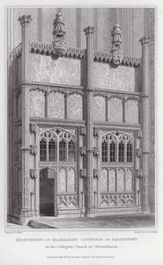 Monumento de Margaret Condesa de Salisbury, en la Iglesia Colegiada de Christchurch de Edward Blore