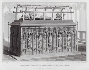 Monumento de Richard Beauchamp, conde de Warwick, en la Capilla Beauchamp en Warwick (grabado)