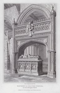 Monumento de Sir John Spencer, en la Iglesia de Great Brington de Edward Blore