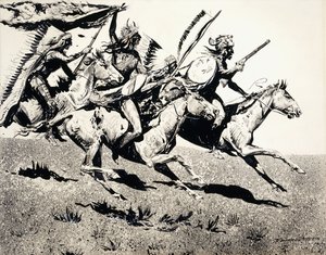 Partida de guerra en movimiento de Edward Borein