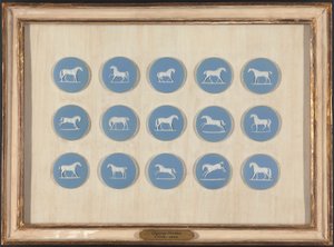 Estudios sobre caballos en relieve, según George Stubbs