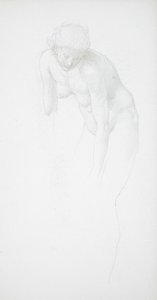Desnudo femenino inclinado