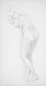 Desnudo femenino visto desde atrás de Edward Burne-Jones