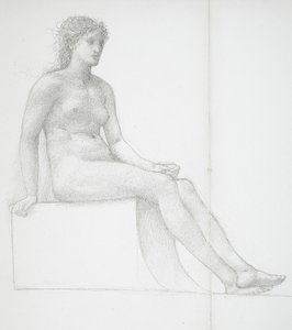 Piernas de una mujer desnuda de Edward Burne-Jones