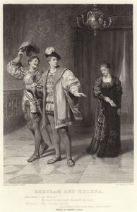 Bertram y Helena, Todo está bien si acaba bien, Acto II, Escena V de Edward Burne Jones