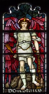 Cambridge, Capilla del Jesus College, Morris & Co., Edward Burne-Jones, Potestates, 1873 de Edward Burne Jones