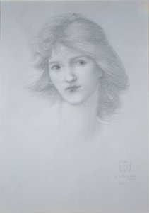 Cabeza femenina: Estudio para 