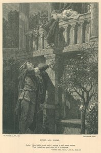 Ilustración para Romeo y Julieta de Edward Burne Jones