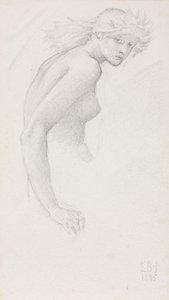 Estudio de una Figura Femenina de Edward Burne Jones