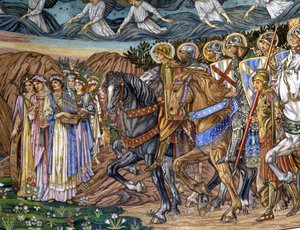 La Virgen y los Santos Mártires, 1880s-90s de Edward Burne Jones