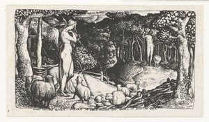 Vida rural Vida Pastoral Ideal de Edward Calvert