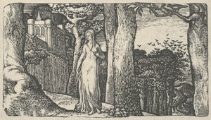 Dama con los grajos, 1829 de Edward Calvert