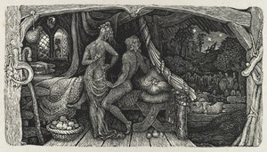 El idilio de la cámara, 1831 de Edward Calvert