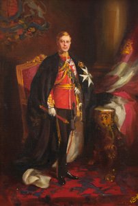 S.A.R. el Rey Eduardo VIII, c.1936 (óleo sobre tabla) de Edward Caruana Dingli