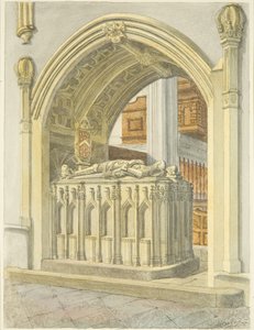 Tumba de Robert Fitzharding, fallecido en 1170, en la catedral de Bristol de Edward Cashin