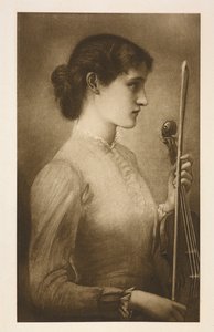 Un retrato. Reproducción del cuadro del artista prerrafaelita Edward Burne-Jones.