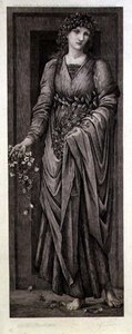 Flora, grabado por Eugene Gaujean, publicado por Thomas Agnew & Sons