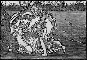 Cupido Reviviéndola de Edward Coley (after) Burne Jones