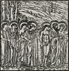 Entrada entre los dioses de Edward Coley (after) Burne Jones