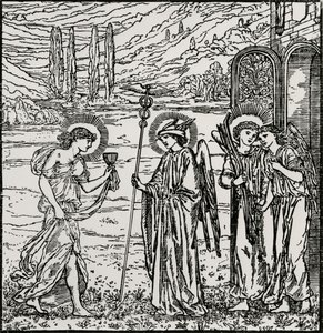 Entrada entre los Dioses de Edward Coley (after) Burne Jones