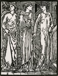 Primera Visita de las Hermanas de Edward Coley (after) Burne Jones