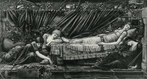 El Cenador de Rosas, de la Serie Briar Rose de Edward Coley (after) Burne Jones