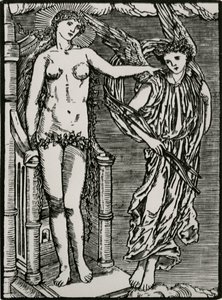 Venus enviando a Cupido a Psique de Edward Coley (after) Burne Jones