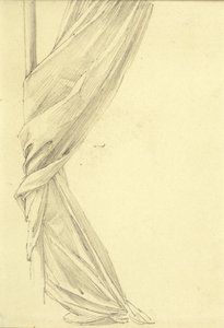 Estudio de drapeado de Edward Burne Jones