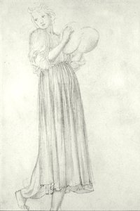 Niña con platillos de Edward Coley Burne Jones