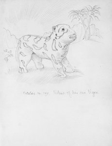 Retrato de su propio tigre
