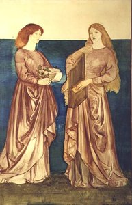 Santa Dorotea y Santa Cecilia de Edward Coley Burne Jones