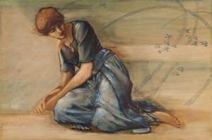 Estudio para la serie Briar Rose, The Garden Court de Edward Coley Burne Jones