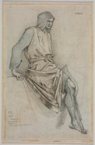 Estudio para el fracaso de Gawain de los tapices del Santo Grial de Edward Coley Burne Jones