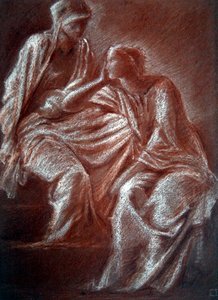 Estudio de figuras femeninas de Edward Coley Burne Jones