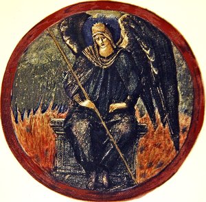El libro de las flores: XXVII. Arcángel negro de Edward Coley Burne Jones