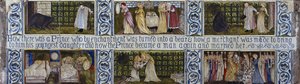 Panel de azulejos de La Bella y la Bestia, Morris, Marshall, Faulkner & Co., c.1867