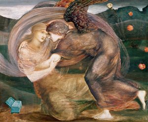 Cupido entregando a Psique de Edward Burne Jones