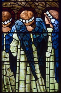 Harwarden, St Deiniol, Ángeles, La Natividad, 1898 de Edward Burne Jones