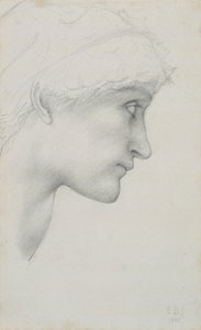 Cabeza de Edward Coley Burne Jones