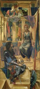 El Rey Cophetua y la Mendiga - Estudio de Caricatura, 1883 de Edward Burne Jones