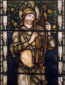Rey David tocando el arpa de Edward Burne Jones