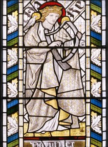 Rey David (detalle de la ventana este) de Edward Burne Jones