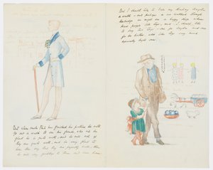 Carta a la nieta del artista Angela Thirkell de Edward Burne Jones